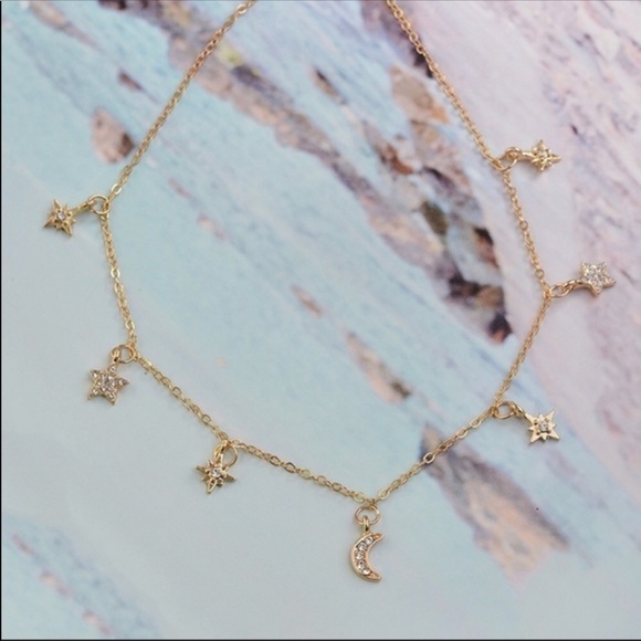 1 Left!  💫 Double Layer Star and Moon Necklace - Picture 3 of 3